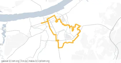 Карта вело-маршрута «Автомобиля без не только день лишь»