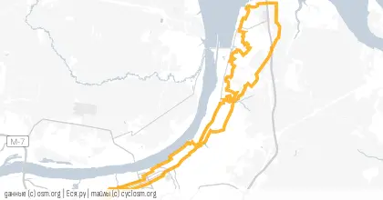 Карта вело-маршрута «Банногорный»