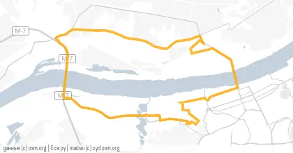 Карта вело-маршрута «Барановый»