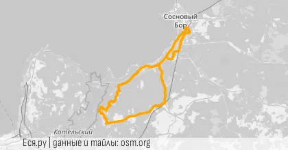 Карта вело-маршрута «БК: Край Чудных Мостиков»