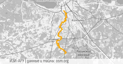 Карта вело-маршрута &laquo;БК: Первый Весенний&raquo;