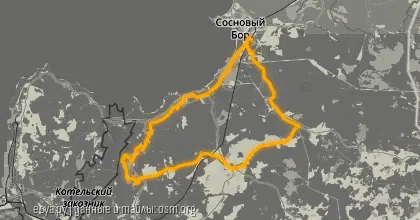 Карта вело-маршрута &laquo;БК: Весна на Систе&raquo;