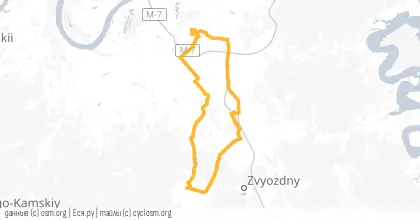 Карта вело-маршрута «Благодатный»