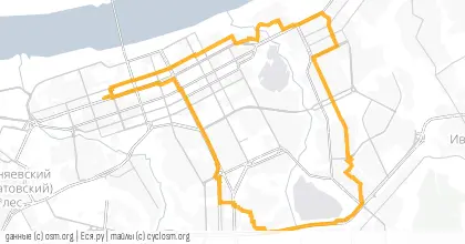 Карта вело-маршрута «Боевое крещение»