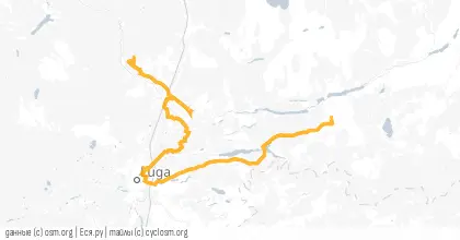 Карта вело-маршрута «Десятичное возвращение»