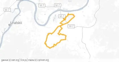 Карта вело-маршрута «Длинный»