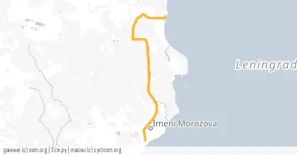 Карта вело-маршрута «Дорога Жизни»