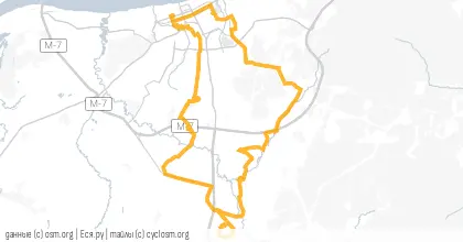 Карта вело-маршрута «Дыхание осени»