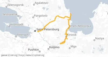 Карта вело-маршрута «Фирма: Победный марш»