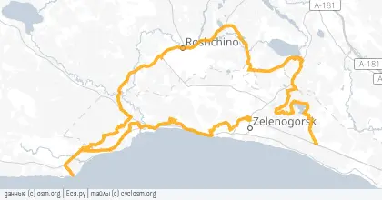 Карта вело-маршрута «Гора смерти»