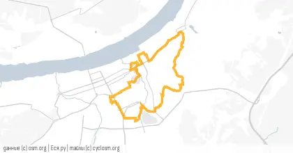 Карта вело-маршрута «Городские овраги»