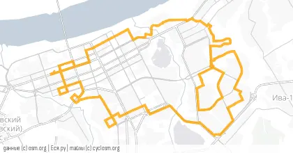 Карта вело-маршрута «Гром среди ясного неба»