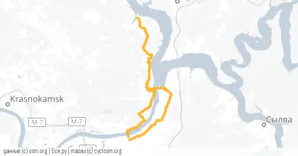 Карта вело-маршрута «Хохловка»