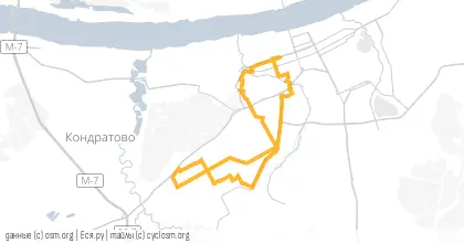 Карта вело-маршрута «Индастриал»