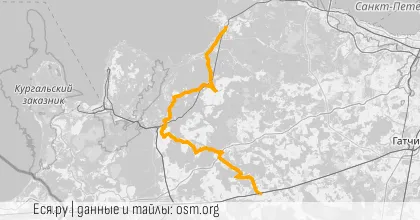 Карта вело-маршрута «Котельская осень»