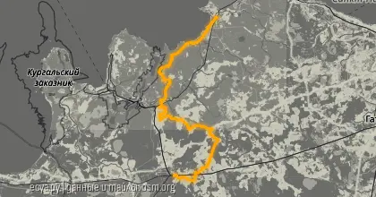 Карта вело-маршрута &laquo;Веймарнская осень&raquo;