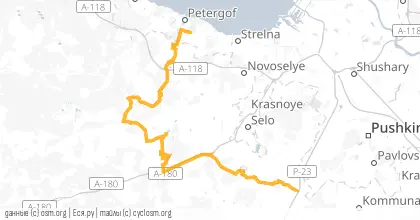Карта вело-маршрута «Круговорот»