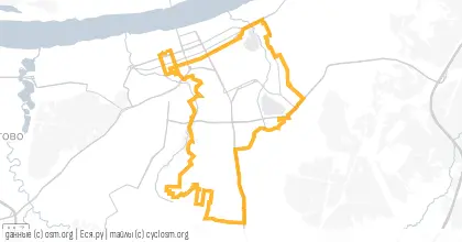 Карта вело-маршрута «Куда-то сюда»