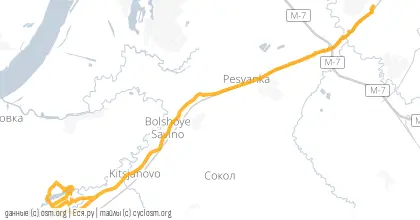Карта вело-маршрута «Култаевские суши»