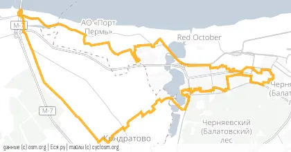 Карта вело-маршрута «Лабиринт проверенный»