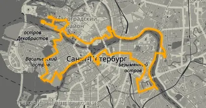 Карта вело-маршрута &laquo;Пин-Микс: Лучший Город Земли&raquo;