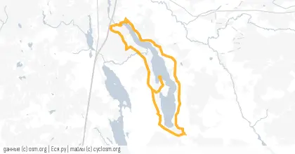 Карта вело-маршрута «Луга день 1»