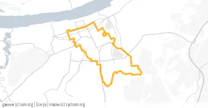 Карта вело-маршрута «Мокренький пин»