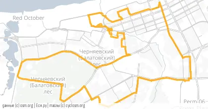 Карта вело-маршрута «Мокрый»