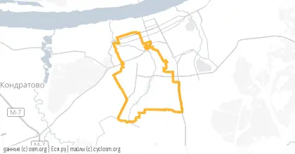 Карта вело-маршрута «На лайте»