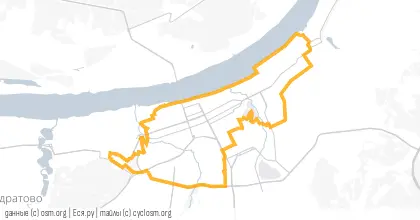 Карта вело-маршрута «Набережный»