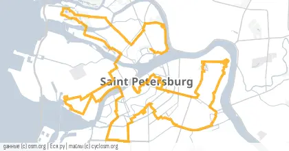 Карта вело-маршрута «Новогодняя инспекция елок»