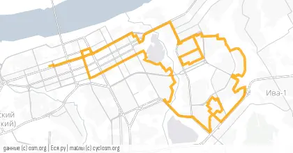 Карта вело-маршрута «Опять 25»
