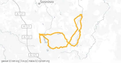 Карта вело-маршрута «Ореховская Осень»