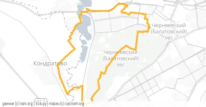 Карта вело-маршрута «Плюшевый»