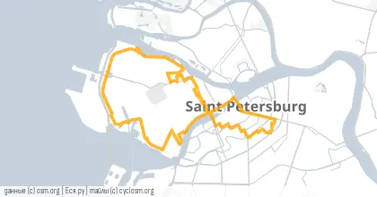 Карта вело-маршрута «ПНВ: Как выжить на 77 копеек»