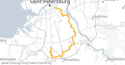 Карта вело-маршрута «ПНВ: Новые улицы - старые проблемы»