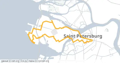 Карта вело-маршрута «ПНВ: Ну вы там и насыпали...»