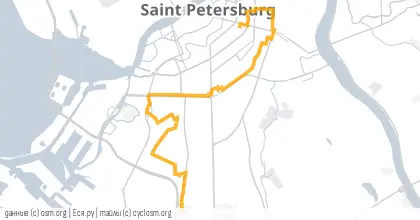 Карта вело-маршрута «ПНВ: Обклей меня полностью»
