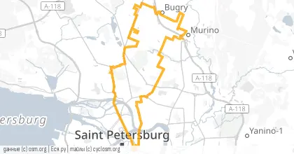 Карта вело-маршрута «ПНВ: Поиски пропавших магазинов»