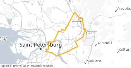 Карта вело-маршрута «ПНВ: Потерянная ВДшка»