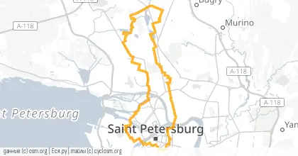 Карта вело-маршрута «ПНВ: Разминка перед отпуском»