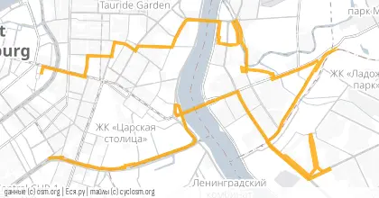 Карта вело-маршрута «ПНВ: Рядом - тоже интересно»