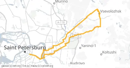 Карта вело-маршрута «ПНВ: ВсеВИжевск»