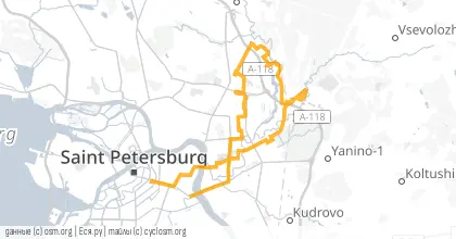 Карта вело-маршрута «ПНВ: За пропастью не ржи»