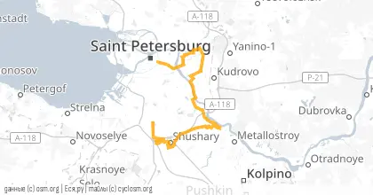 Карта вело-маршрута «ПНВ: Забытая чурчхела»