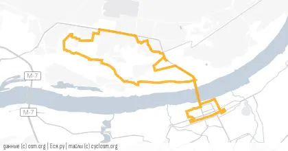 Карта вело-маршрута «По местам не столь отдаленным»