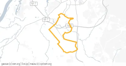 Карта вело-маршрута «По полям, по полям»