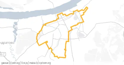 Карта вело-маршрута «По ёлочкам»