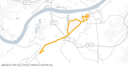 Карта вело-маршрута «Полный вперед»