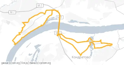 Карта вело-маршрута «Потусторонний»